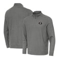 thumbnail image 1 of Men's Antigua Heather Charcoal Georgia Bulldogs Subtle Quarter-Zip Top, 1 of 3
