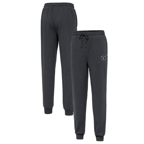 Men's Antigua Heather Charcoal Las Vegas Raiders Idol Jogger Pants