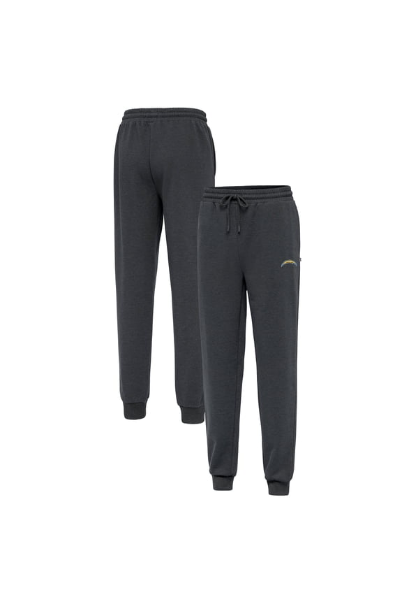 Men's Antigua Heather Charcoal Los Angeles Chargers Idol Jogger Pants