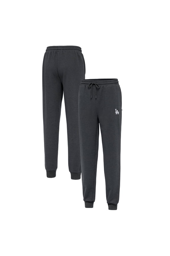 Men's Antigua Heather Charcoal Los Angeles Dodgers Idol Jogger Pants