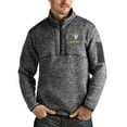 thumbnail image 1 of Men's Antigua Heather Charcoal Los Angeles Rams Fortune Quarter-Zip Pullover Jacket, 1 of 1