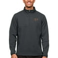 thumbnail image 1 of Men's Antigua Heather Charcoal UTEP Miners Course Quarter-Zip Pullover Top, 1 of 1