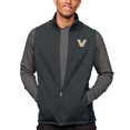 Men's Antigua Heather Charcoal Vanderbilt Commodores Course FullZip