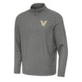 thumbnail image 1 of Men's Antigua Heather Charcoal Vanderbilt Commodores Subtle Quarter-Zip Sweatshirt, 1 of 1