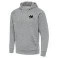 thumbnail image 1 of Men's Antigua Heather Gray Alex Bowman Victory Pullover Hoodie, 1 of 1