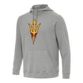 thumbnail image 1 of Men's Antigua Heather Gray Arizona State Sun Devils Cloud Pullover Hoodie, 1 of 1