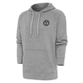 thumbnail image 1 of Men's Antigua Heather Gray Atlanta United FC Brushed Metallic Logo Victory Pullover Hoodie, 1 of 1