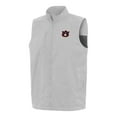thumbnail image 1 of Men's Antigua  Heather Gray Auburn Tigers Brisk Full-Zip Vest, 1 of 1