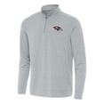 thumbnail image 1 of Men's Antigua Heather Gray Baltimore Ravens Bright Quarter-Zip Top, 1 of 1