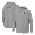 thumbnail image 1 of Men's Antigua  Heather Gray Boston College Eagles Effortless Full Zip Hood, 1 of 3