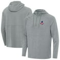 thumbnail image 1 of Men's Antigua Heather Gray Boston Red Sox Spikes Stars and Stripes Team Logo Quarter-Zip Pullover Hoodie, 1 of 3