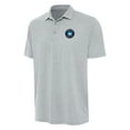 thumbnail image 1 of Men's Antigua Heather Gray Charlotte FC Scheme Polo, 1 of 1