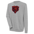 thumbnail image 1 of Men's Antigua  Heather Gray Chicago Bears Victory Crewneck Pullover Sweatshirt, 1 of 1