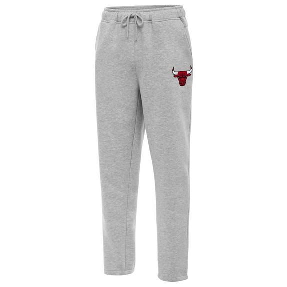 Men's Antigua Heather Gray Chicago Bulls Victory Sweatpants