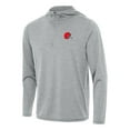 thumbnail image 1 of Men's Antigua Heather Gray Cleveland Browns  Tidy Quarter-Zip Pullover Hoodie, 1 of 1