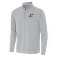 thumbnail image 1 of Men's Antigua Heather Gray Cleveland Cavaliers Bright Quarter-Zip Top, 1 of 1
