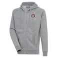 thumbnail image 1 of Men's Antigua  Heather Gray College Park Skyhawks Victory Full-Zip Hoodie, 1 of 1