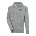 thumbnail image 1 of Men's Antigua  Heather Gray Columbia Fireflies Victory Full-Zip Hoodie, 1 of 1