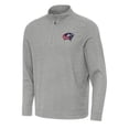 thumbnail image 1 of Men's Antigua Heather Gray Columbus Blue Jackets Subtle Quarter-Zip Sweatshirt, 1 of 1