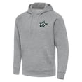thumbnail image 1 of Men's Antigua Heather Gray Dallas Stars Big & Tall Victory Pullover Hoodie, 1 of 1