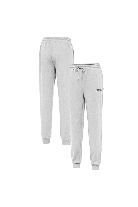 Men's Antigua Heather Gray Denver Broncos Idol Jogger Pants
