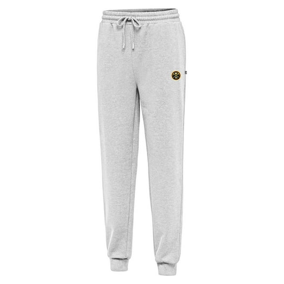 Men's Antigua Heather Gray Denver Nuggets Idol Jogger Pants