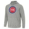 thumbnail image 1 of Men's Antigua Heather Gray Detroit Pistons Cloud Pullover Hoodie, 1 of 1