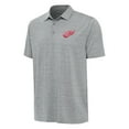 thumbnail image 1 of Men's Antigua  Heather Gray Detroit Red Wings Layout Polo, 1 of 1