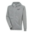 thumbnail image 1 of Men's Antigua  Heather Gray Detroit Red Wings Metallic Logo Victory Full-Zip Hoodie, 1 of 1