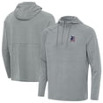 thumbnail image 1 of Men's Antigua Heather Gray Detroit Tigers Spikes Stars and Stripes Team Logo Quarter-Zip Pullover Hoodie, 1 of 3