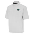 thumbnail image 1 of Men's Antigua  Heather Gray Florida Gators Brisk Quarter-Zip Windbreaker, 1 of 1