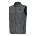 thumbnail image 1 of Men's Antigua Heather Gray Florida State Seminoles Fortune Full-Zip Vest, 1 of 1