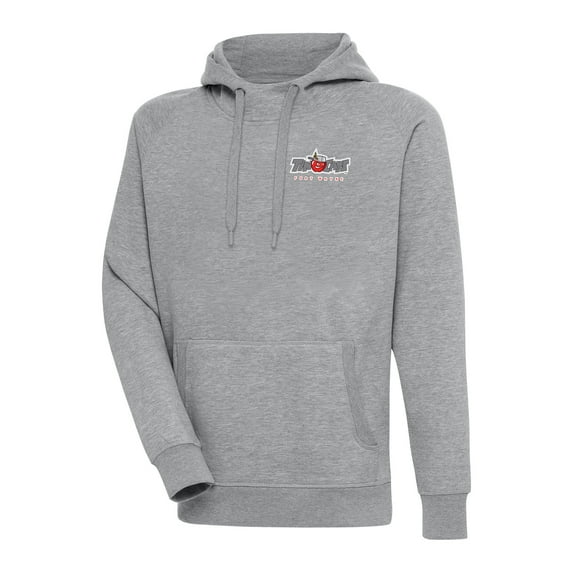Men's Antigua Heather Gray Fort Wayne TinCaps Victory Pullover Hoodie
