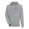 thumbnail image 1 of Men's Antigua  Heather Gray Fredericksburg Nationals Victory Pullover Hoodie, 1 of 1
