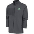 thumbnail image 1 of Men's Antigua  Heather Gray George Mason Patriots Course Full-Zip Jacket, 1 of 1