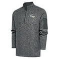 thumbnail image 1 of Men's Antigua  Heather Gray George Washington University Fortune Quarter-Zip Pullover Jacket, 1 of 1