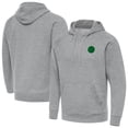 thumbnail image 1 of Men's Antigua Heather Gray Golden State Warriors St. Patrick's Day Victory Raglan Pullover Hoodie, 1 of 4