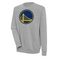thumbnail image 1 of Men's Antigua  Heather Gray Golden State Warriors Victory Pullover Sweatshirt, 1 of 1