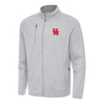 thumbnail image 1 of Men's Antigua Heather Gray Houston Cougars Hold-Up Full-Zip Tri-Blend Jacket, 1 of 1