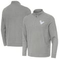 thumbnail image 1 of Men's Antigua Heather Gray Houston Texans Subtle Quarter-Zip Jacket, 1 of 4