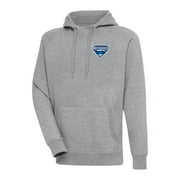 Men's Antigua  Heather Gray Hudson Valley Renegades Victory Pullover Hoodie