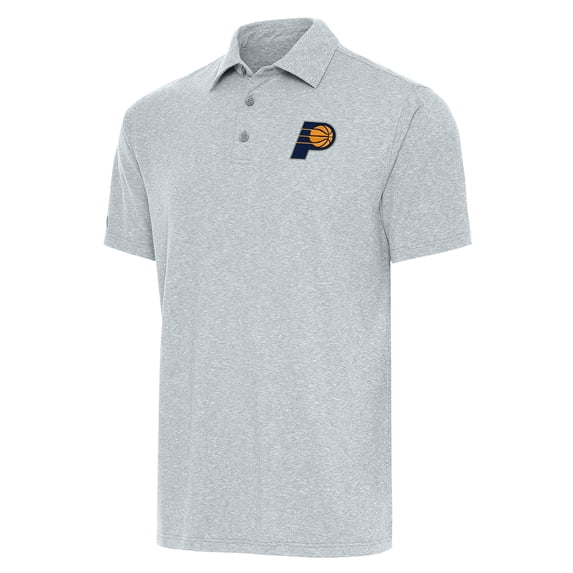 Men's Antigua Heather Gray Indiana Pacers Big & Tall Par 3 Polo