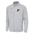 thumbnail image 1 of Men's Antigua Heather Gray Indiana Pacers Hold-Up Full-Zip Tri-Blend Jacket, 1 of 1