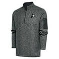 thumbnail image 1 of Men's Antigua Heather Gray Indiana Pacers Metallic Logo Big & Tall Fortune Quarter-Zip Jacket, 1 of 1