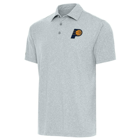 Men's Antigua Heather Gray Indiana Pacers Par Polo