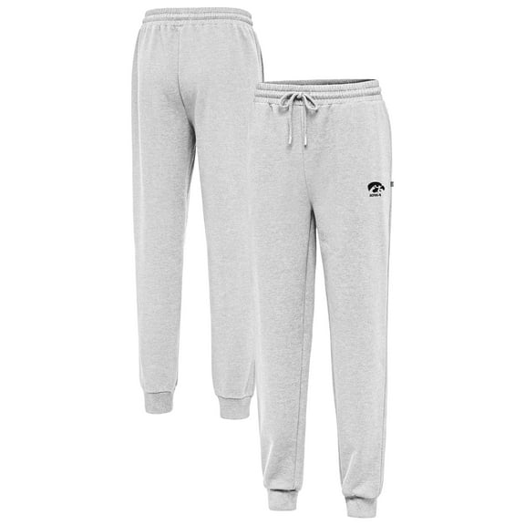 Men's Antigua Heather Gray Iowa Hawkeyes Idol Jogger Pants