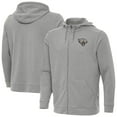 thumbnail image 1 of Men's Antigua Heather Gray Jacksonville Jaguars Effortless Full-Zip Hoodie Jacket, 1 of 4