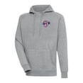 thumbnail image 1 of Men's Antigua  Heather Gray Jacksonville Jumbo Shrimp Victory Pullover Hoodie, 1 of 1