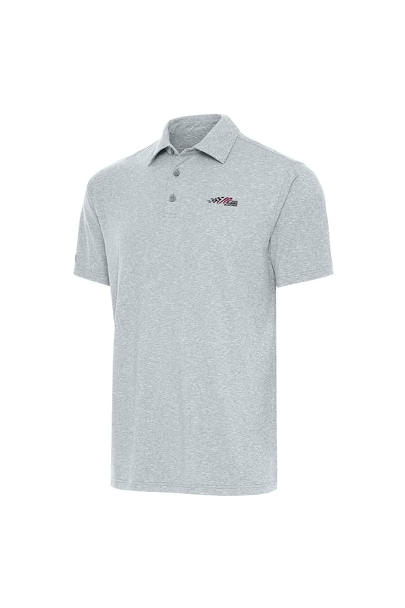 Men's Antigua Heather Gray Joe Gibbs Racing Big & Tall Par 3 Polo