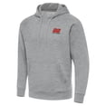 thumbnail image 1 of Men's Antigua Heather Gray Joey Logano Victory Pullover Hoodie, 1 of 1